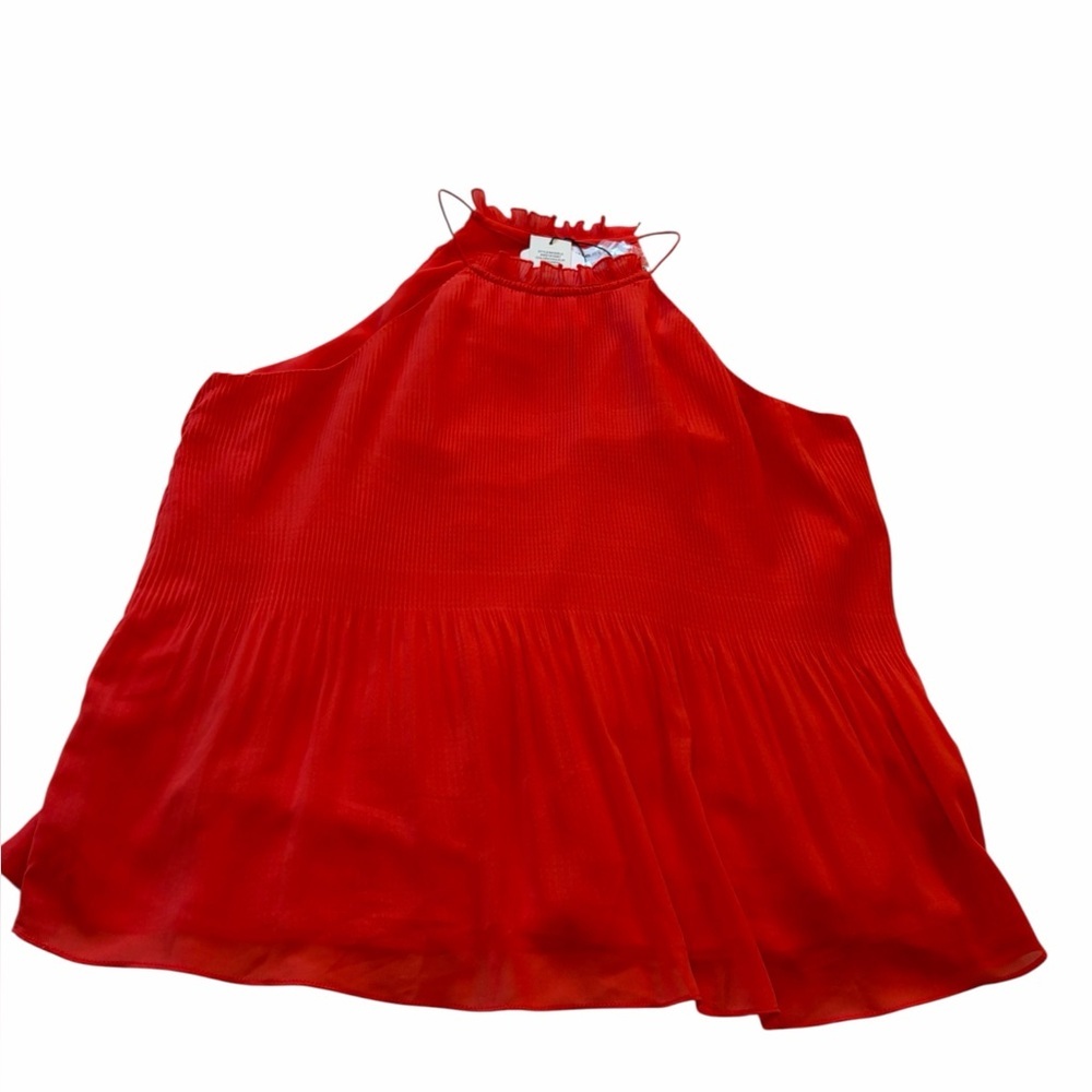 Highline Collective Halter Top with pleats-Size XL-Lined